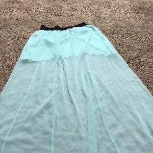 Light blue skirt